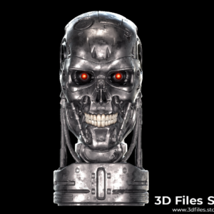 STL File Terminator Robotic Skull | Detailed 3D Model